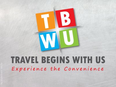 logo travel begins with us